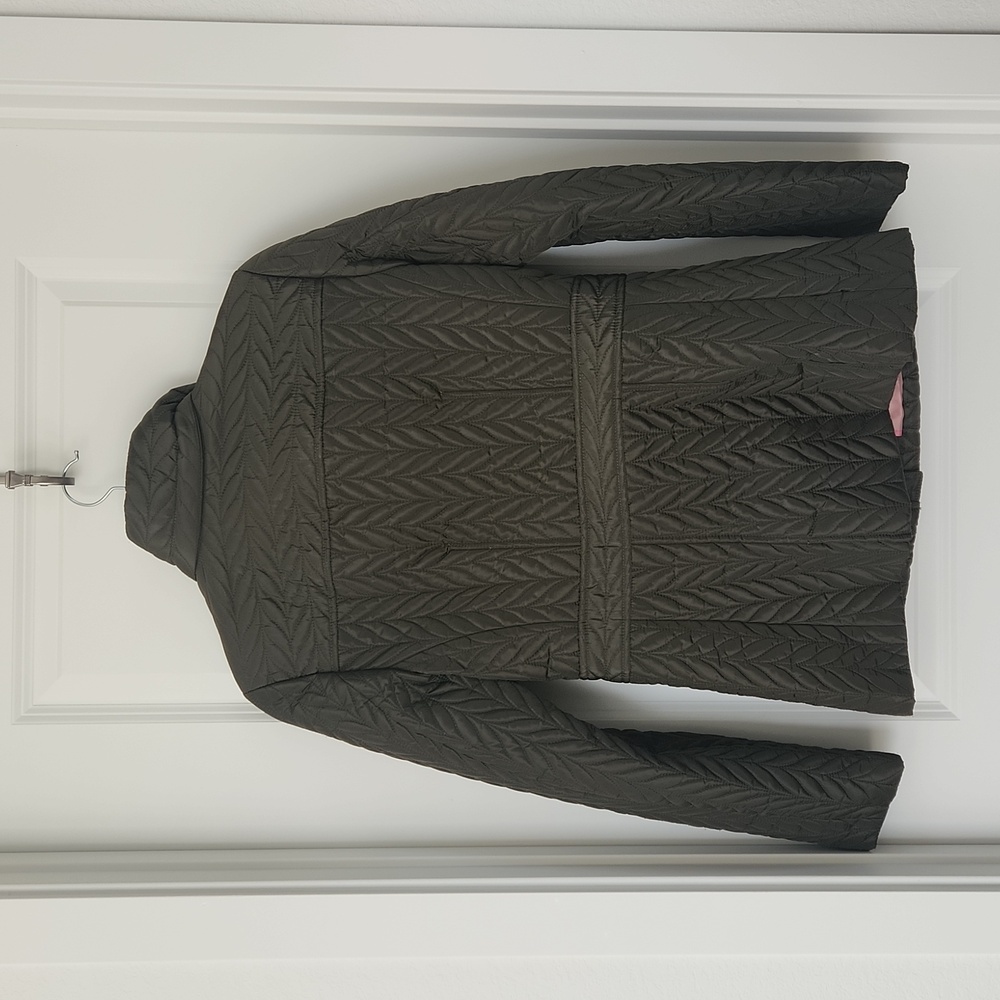 Kate Spade Army Green Quilted Jacket - Picture 2 of 5